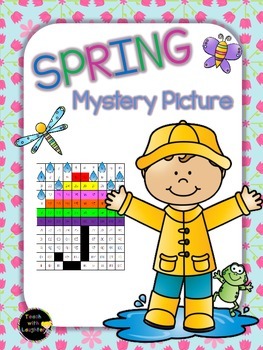 Preview of Tens and Ones Place Value Mystery Picture (Spring) 1-120
