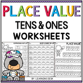 Tens and Ones Place Value Worksheets & Number Sense  1st Grade