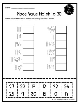 Tens and Ones Place Value Worksheets | Printables - Differentiated