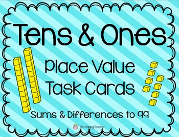 Tens and Ones {Place Value to 99} Task Cards
