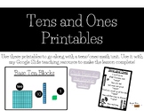 Tens and Ones-Printables + Google Slides