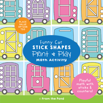 Preview of Tens and Ones Shape Activity Cards