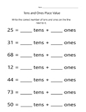 Tens And Ones Worksheets | Teachers Pay Teachers