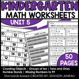 Tens and Ones Worksheets Counting Up and Down Math Review