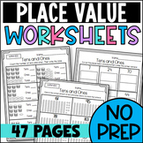 Tens and Ones Worksheets and Sorts: Place Value Seat & Mor