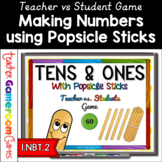 Tens and Ones with Popsicle Sticks Powerpoint Game