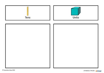 Preview of Tens and Units/Ones Partitioning Mat