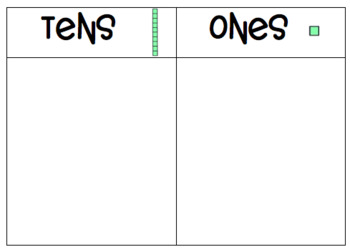 Tens and ones building mat by Firsts in First Grade | TpT