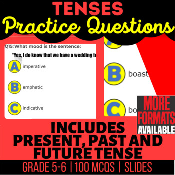 Preview of Tenses Google Slides | Past Present Future | Digital Resources 5th-6th Grade