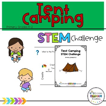 Preview of Tent Camping Summer STEM Challenge - Kindergarten, K, First, 1st, Second, 2nd
