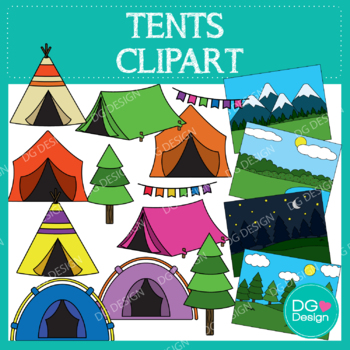 Tent Clipart by DG Design | Teachers Pay Teachers