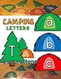 Tent / Tree Camping Letter Decorations