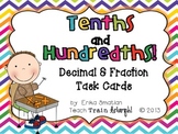 Tenths and Hundredths! {Decimal and Fraction Task Cards}