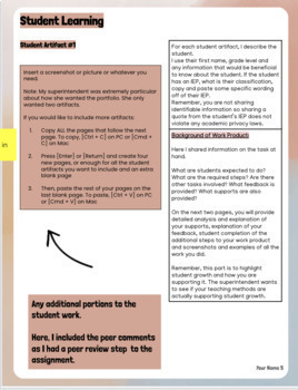 Preview of Tenure / Teaching Portfolio Template and Guide