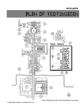 Preview of Teotihuacan Plan with Talud & Tablero Architecture