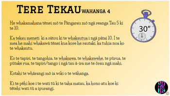 Preview of Tere Tekau- Pāngarau (Whakamahana) Term 4
