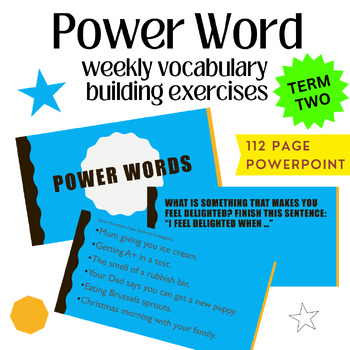 Preview of Term 2 Power Word - Weekly Vocabulary Exercises