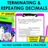 Terminating and Repeating Decimals Notes & Practice | +Int