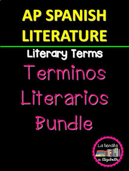 Preview of Términos Literarios/ Recursos Técnicos para AP Spanish Literature and Culture