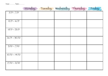 Termly Lesson Planner by Tia Arnold | TPT