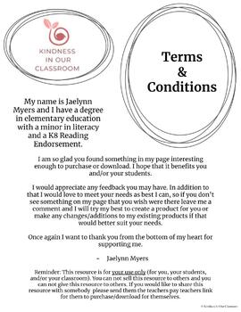Preview of Terms & Conditions Page