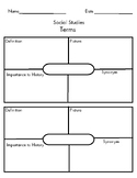 Terms Graphic Organizer