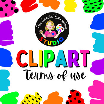 Preview of Terms of Use Clip Art - The Special Education Studio, Amy Heyman