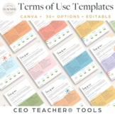 Terms of Use Templates | Teacher Business