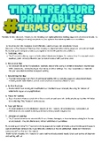 Terms of Use ( Tiny treasures digital printables )