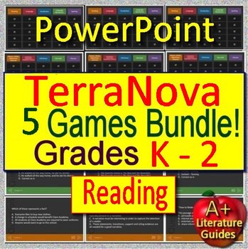 Preview of TerraNova Primary Reading Test Prep Games - Grades K - 2 - Terra Nova