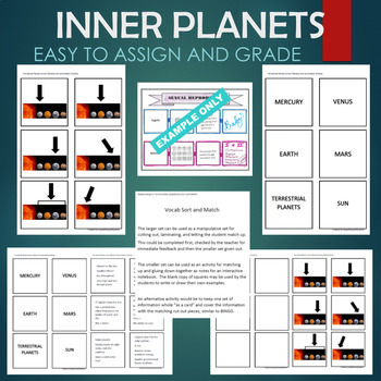 Preview of Terrestrial Planets (Inner - Mercury, Venus, etc) Sort & Match STATIONS Activity