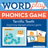 Terrific Teeth Beginning Digraphs Phonics Game - Words The