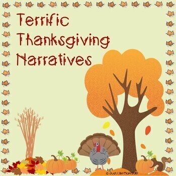 Preview of Terrific Thanksgiving Narratives with Storyboard (Digital Included)
