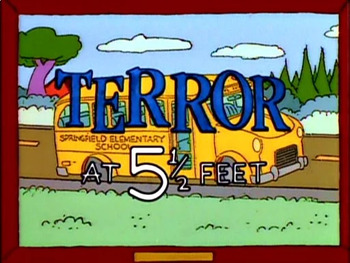 Preview of Terror at 5 1/2 Feet Treehouse of Horrors Reader's Theatre Script Simpsons