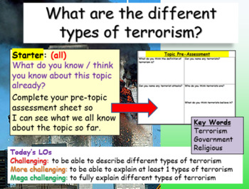 Preview of Terrorism - An introduction lesson
