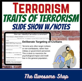 Terrorism Traits Defined EDITABLE Google Slideshow High Sc