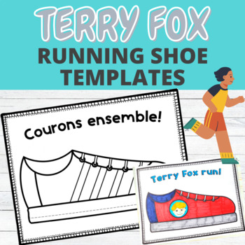 Preview of Terry Fox Bilingual Running Shoe Templates