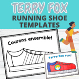 Terry Fox Bilingual Running Shoe Templates
