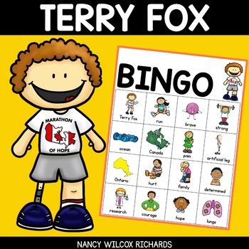 Preview of Terry Fox Bingo Activity