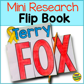 Preview of Terry Fox Flip Book Distance Learning
