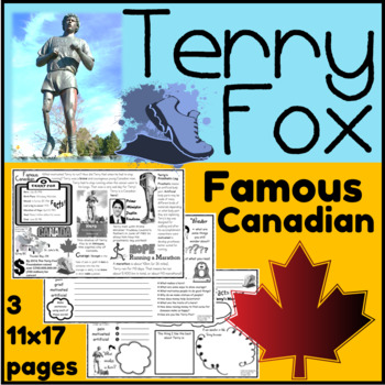 Preview of Terry Fox Famous Canadian Hero Differentiated Learning Reading Writing