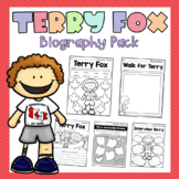 Terry Fox Mini Biography + Terry Fox and Me (Book Activities)