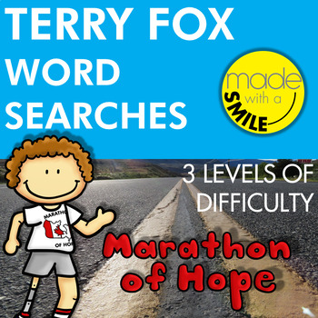 Preview of Terry Fox Word Searches