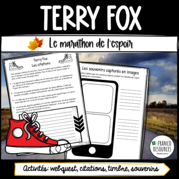 Preview of Terry Fox activities en Français