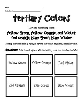 tertiary colors list