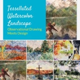 Tessellated Watercolor Landscapes 