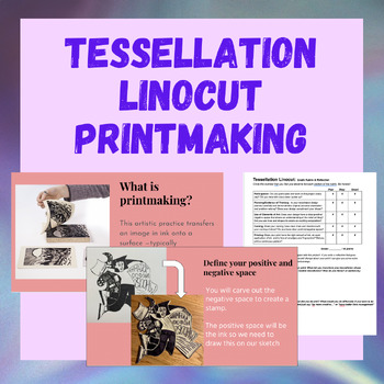 Preview of Tessellation Linocut Printmaking: Geometry Meets Creativity in the Class