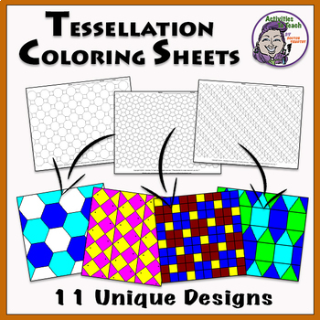 Preview of Tessellation Pattern Printable Worksheets