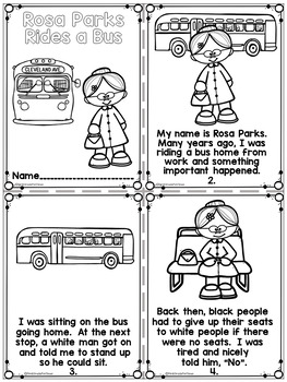 rosa parks black history month activities by first grade fun times