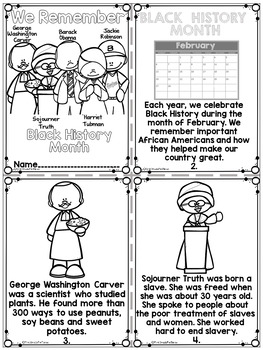 Black History Month Activities Printable Readers With Writing Activities